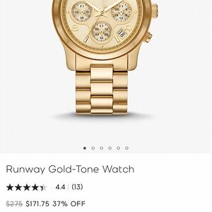Micheal Kors Women’s Runway gold watch